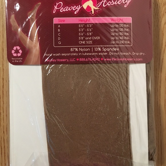 New Hooters Girl Uniform Footed Skin Tone Tights Sizes A B C D & Q - Picture 5 of 8